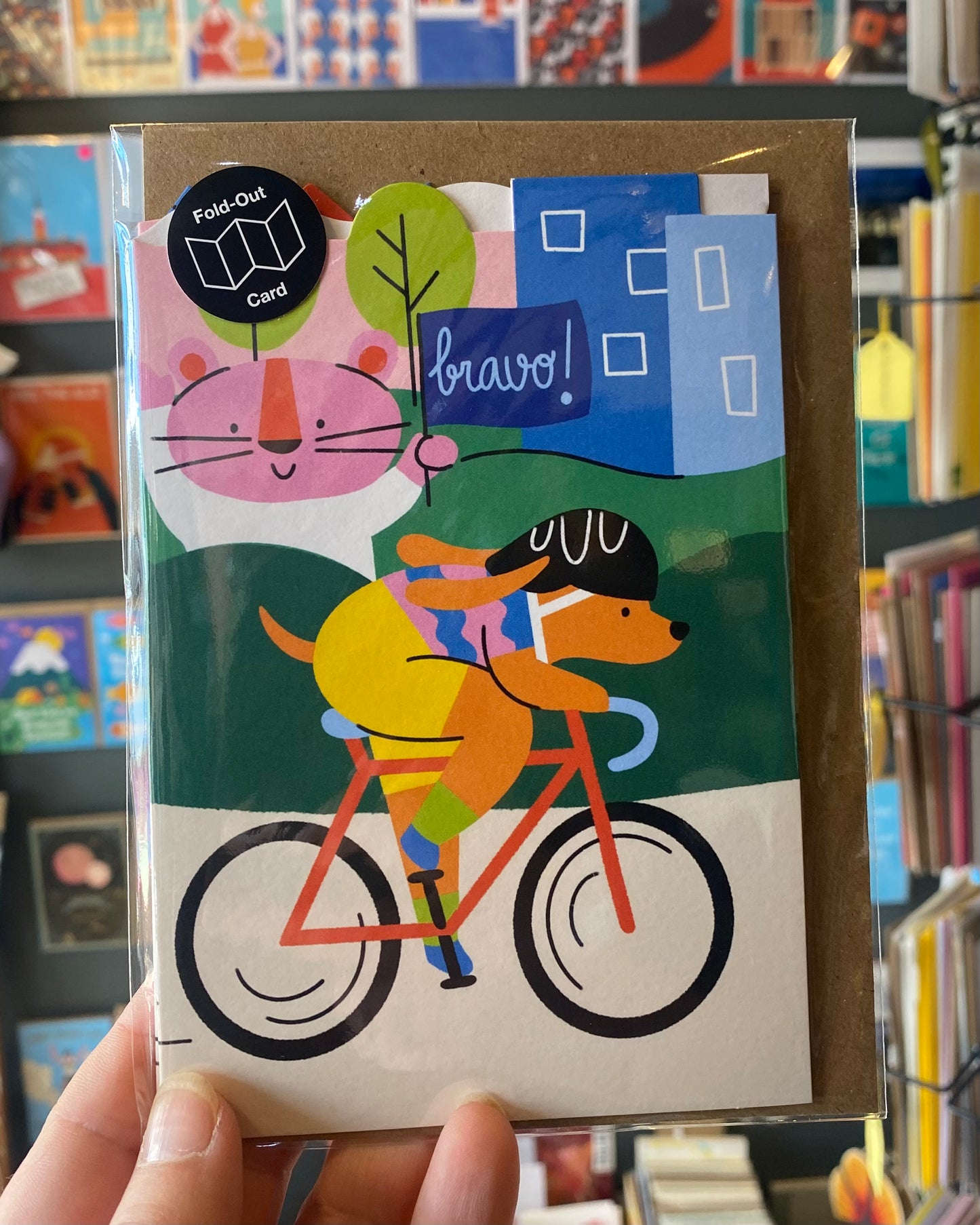 Le Tour Cycling Concertina Card by Isa Pirracas