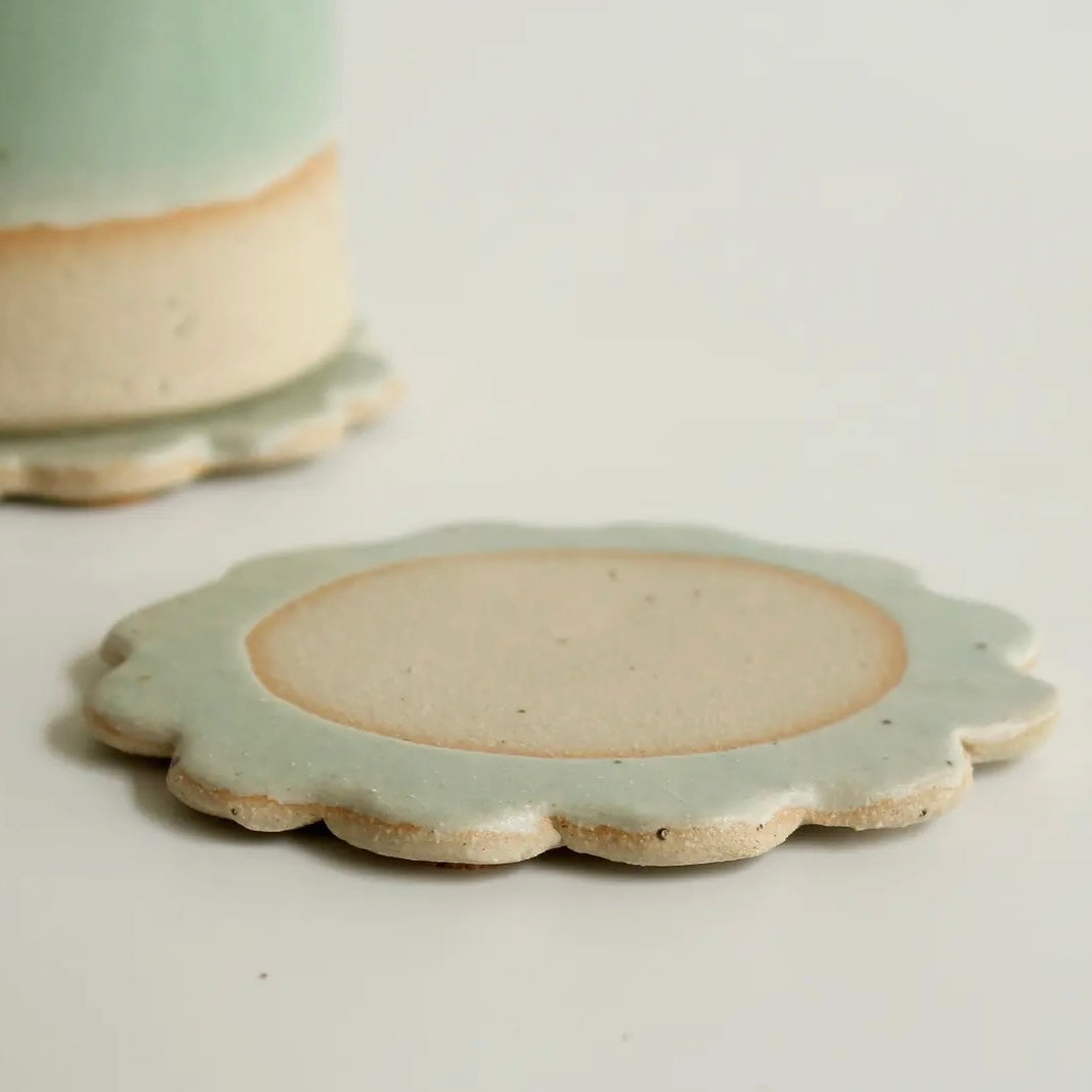 Ceramic Flower Coaster