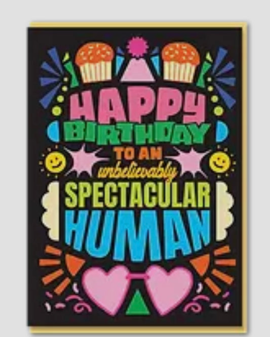 Spectacular Human Being Birthday Card