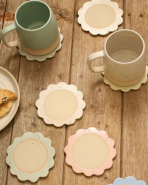 Ceramic Flower Coaster