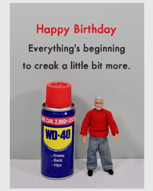 WD-40 Birthday Card - Jeffrey & Janice