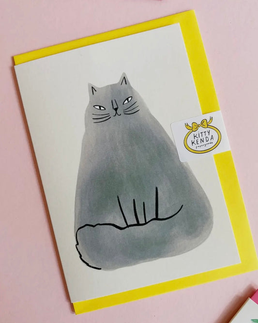 Floofy Cat Card