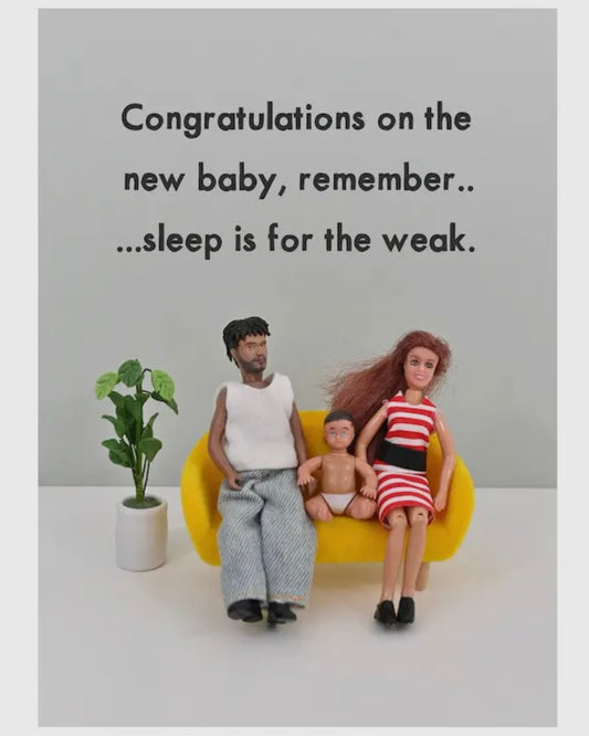 New Baby Card - Jeffrey & Janice
