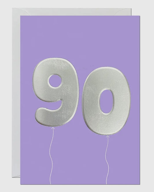 90th Birthday Card
