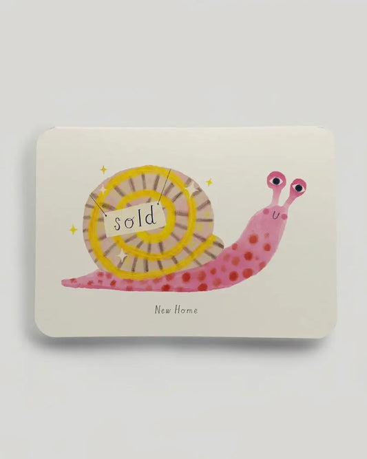 New Home Snail Greetings Card