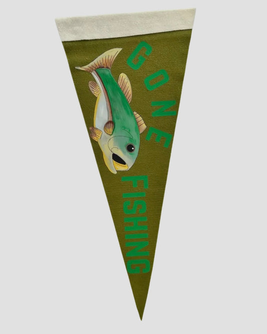Gone Fishing Pennant Flag