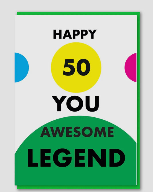 Happy 50 Birthday Card