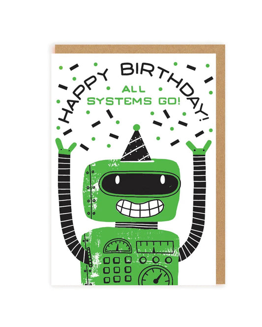 Robot Birthday Card