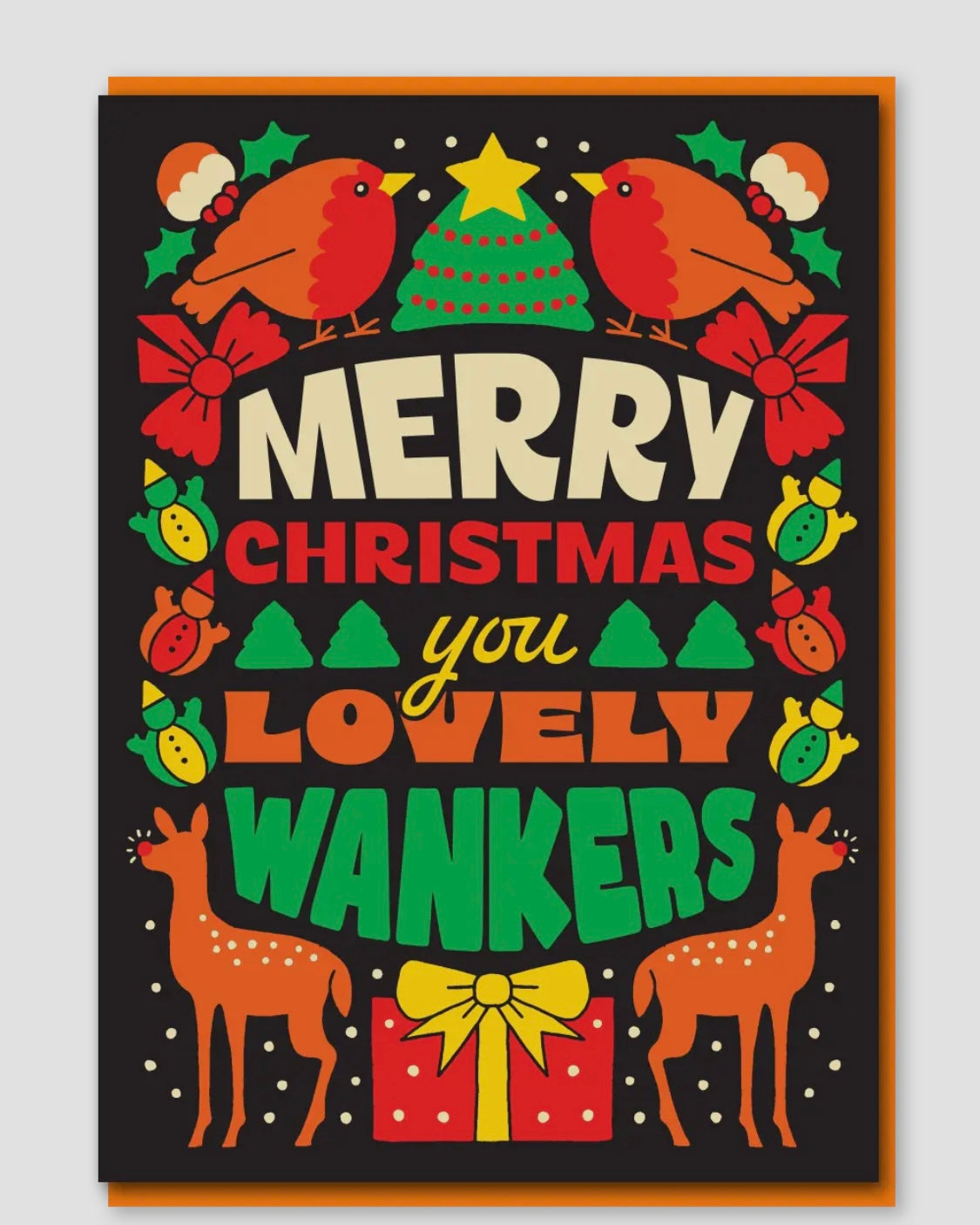 Merry Christmas W****rs Rude Christmas Card