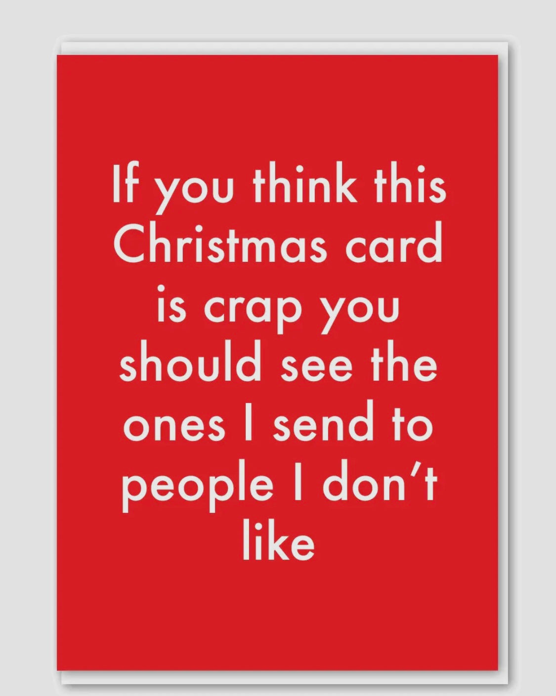 Crap Christmas Card