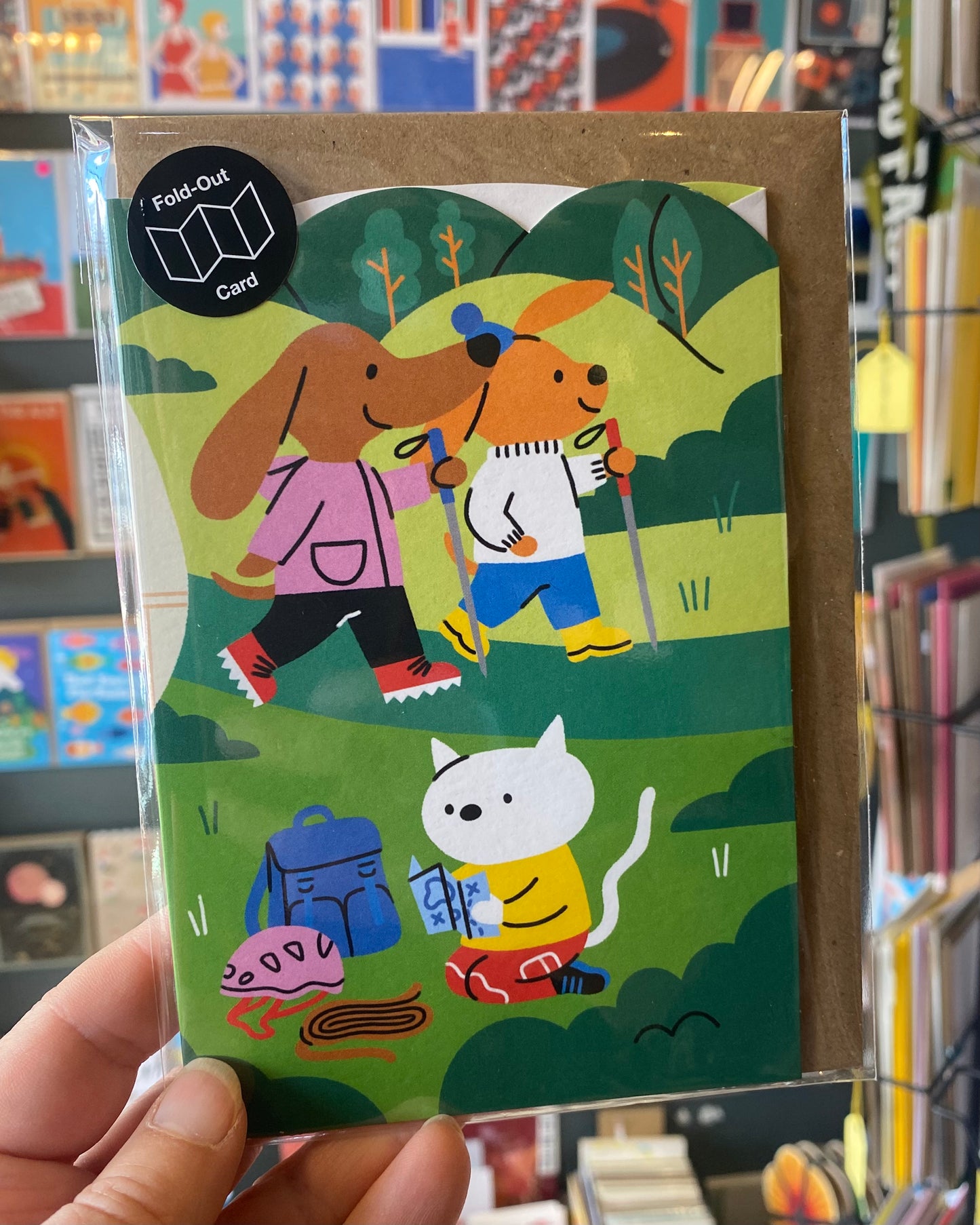 Hiking Concertina Card by Isa Pirracas