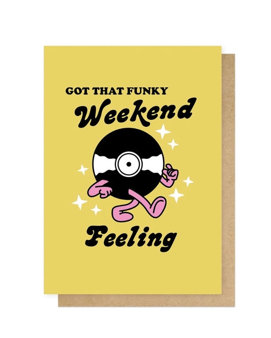 Funky Weekend Feeling Card-East End Prints-My Beautiful Caravan