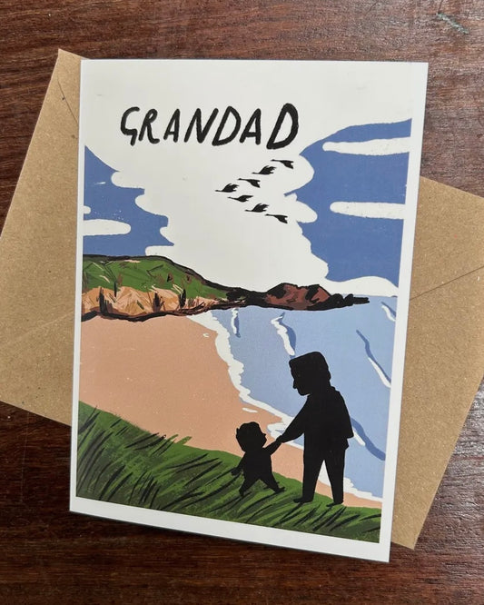 Grandad Card-Dick Vincent Illustrations-My Beautiful Caravan