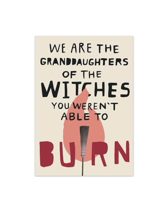 Granddaughters Of Witches Postcard-East End Prints-My Beautiful Caravan