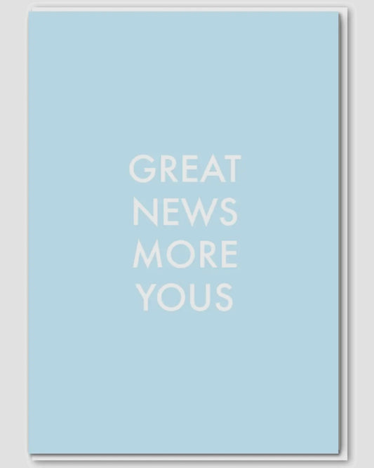 Great News More Yous Blue Baby Card-Objectables-My Beautiful Caravan