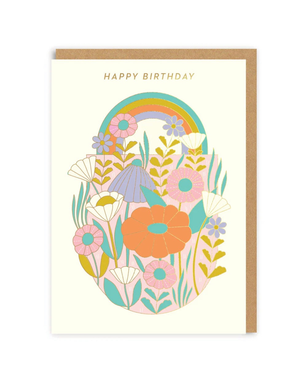 Happy Birthday Daisies Card-Ohh Deer-My Beautiful Caravan