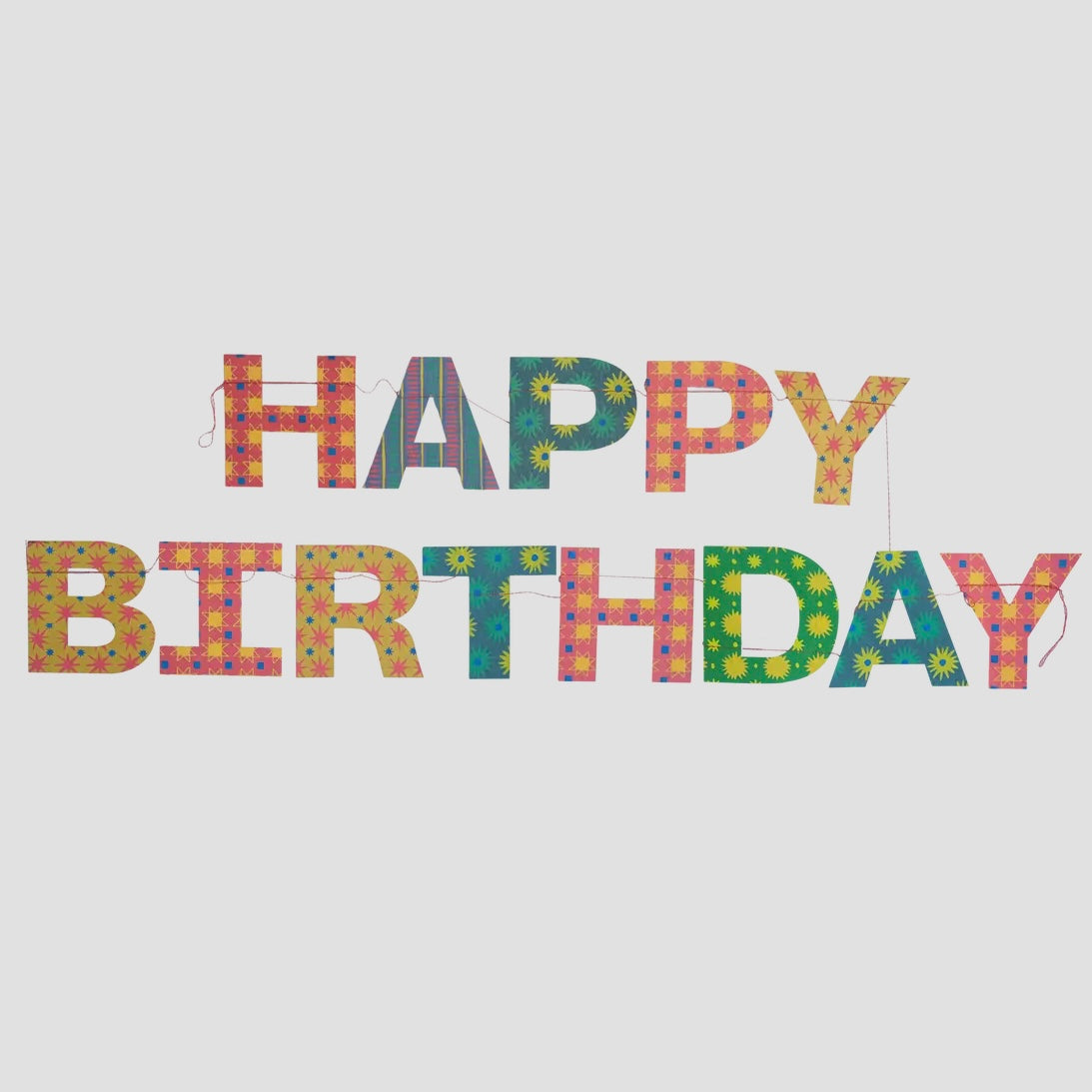 Happy Birthday Paper Garland-East End Press-My Beautiful Caravan