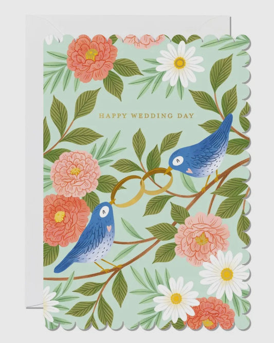 Happy Wedding Day Birds Card-Ricicle Cards-My Beautiful Caravan