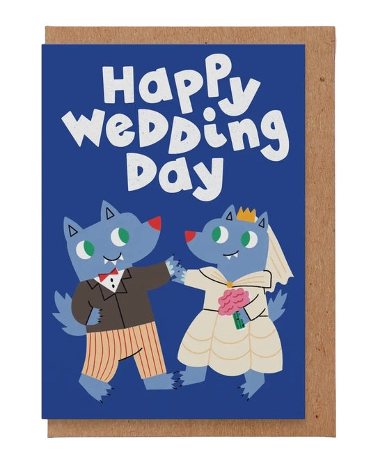 Happy Wedding Day (Wolves) Card-Studio Boketto-My Beautiful Caravan