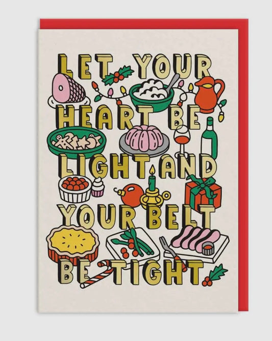 Heart Light Belt Tight Christmas Card-Ohh Deer-My Beautiful Caravan
