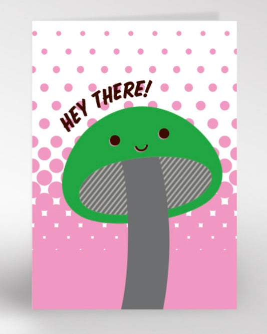 Hey There Mushroom Card-Dicky Bird-My Beautiful Caravan