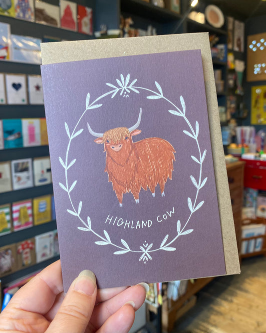 Highland Cow Card-Joy Nevada-My Beautiful Caravan