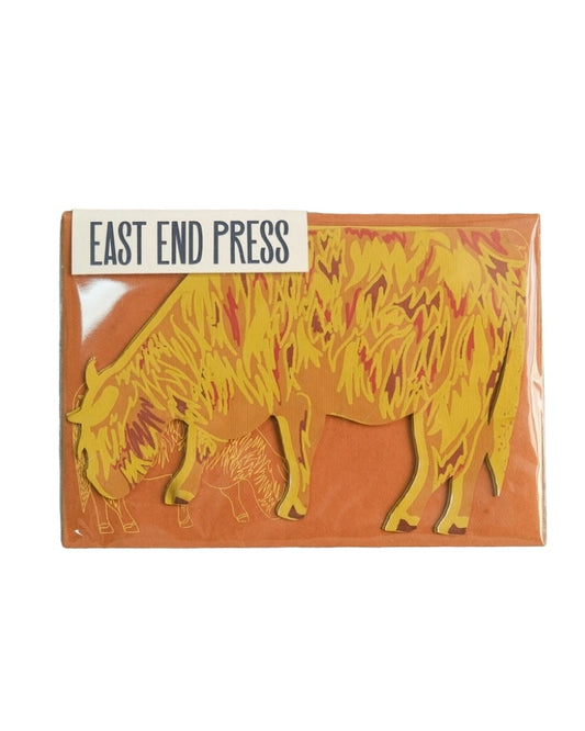 Highland Cow Greetings Card-East End Press-My Beautiful Caravan