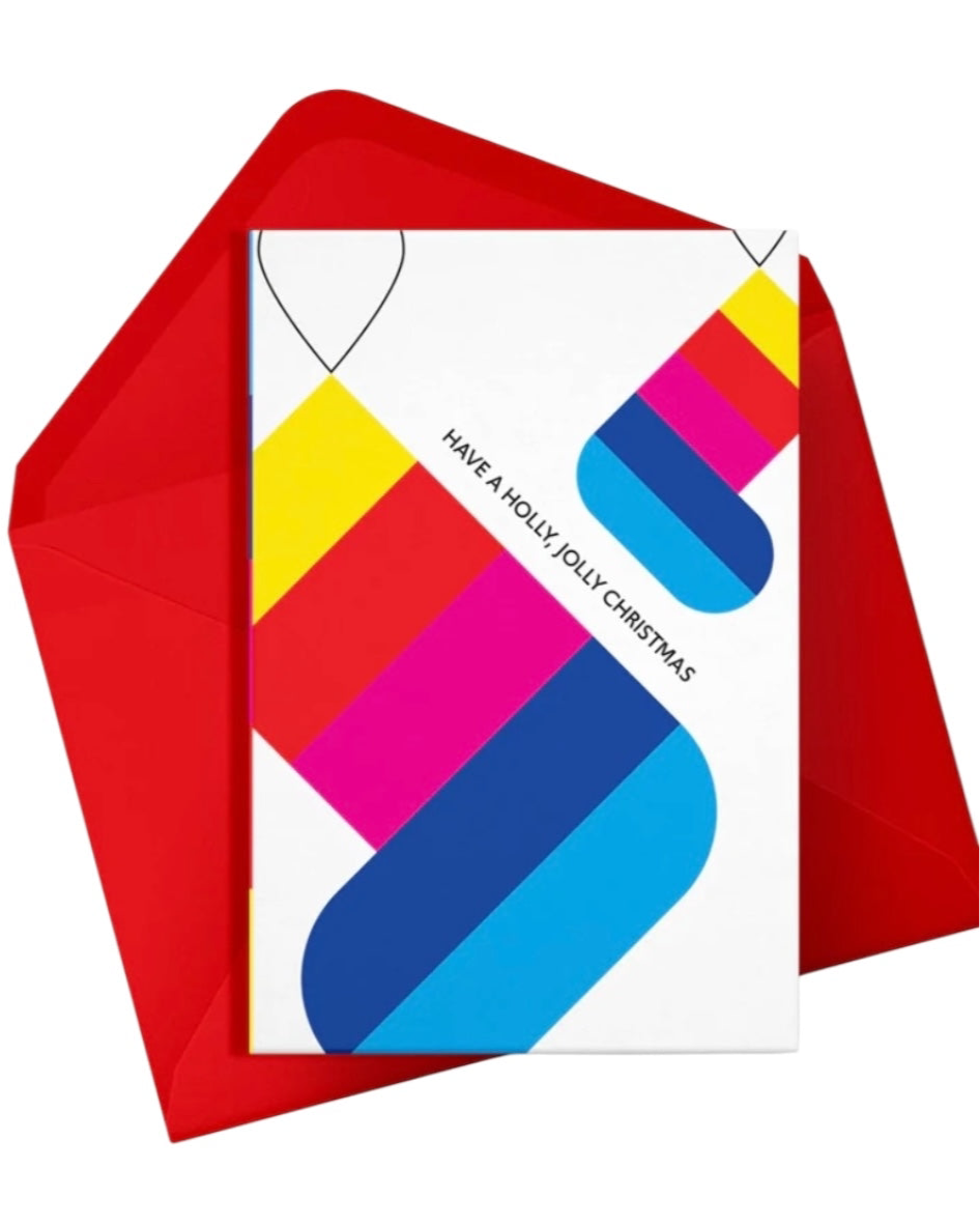 Holly Jolly Christmas Card-Alphablots-My Beautiful Caravan