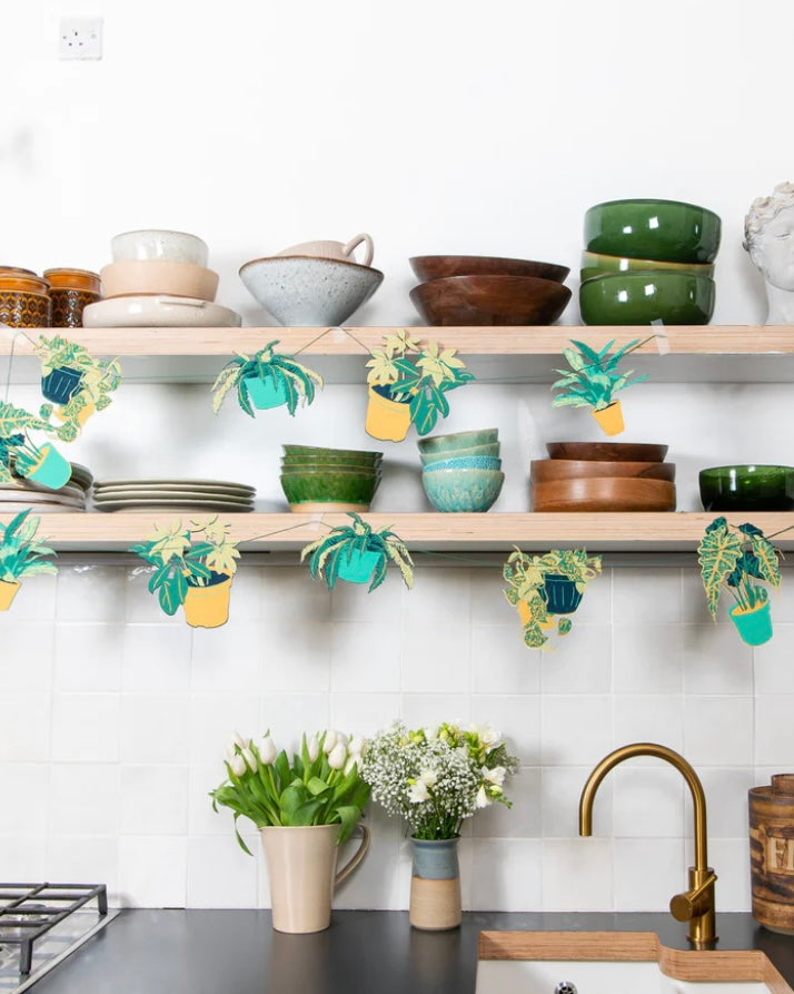 House Plants Paper Garland-East End Press-My Beautiful Caravan