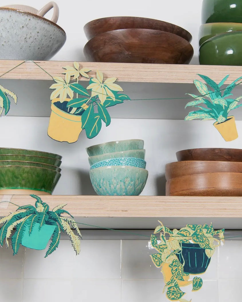 House Plants Paper Garland-East End Press-My Beautiful Caravan