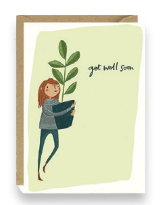 Get Well Soon Plant Card