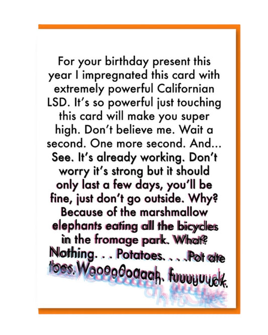 LSD Birthday Card