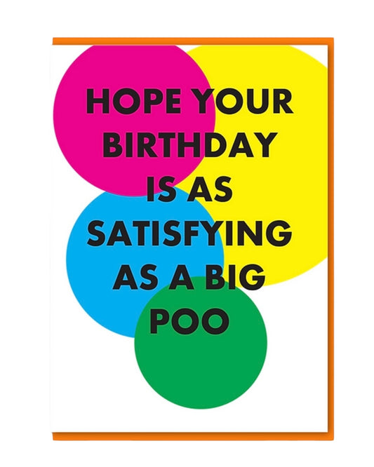 Big Poo Birthday Card