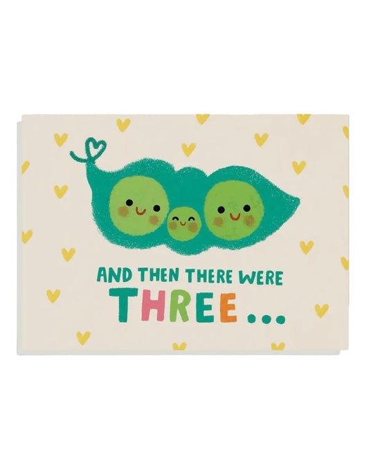 Then There Were Three Baby Card