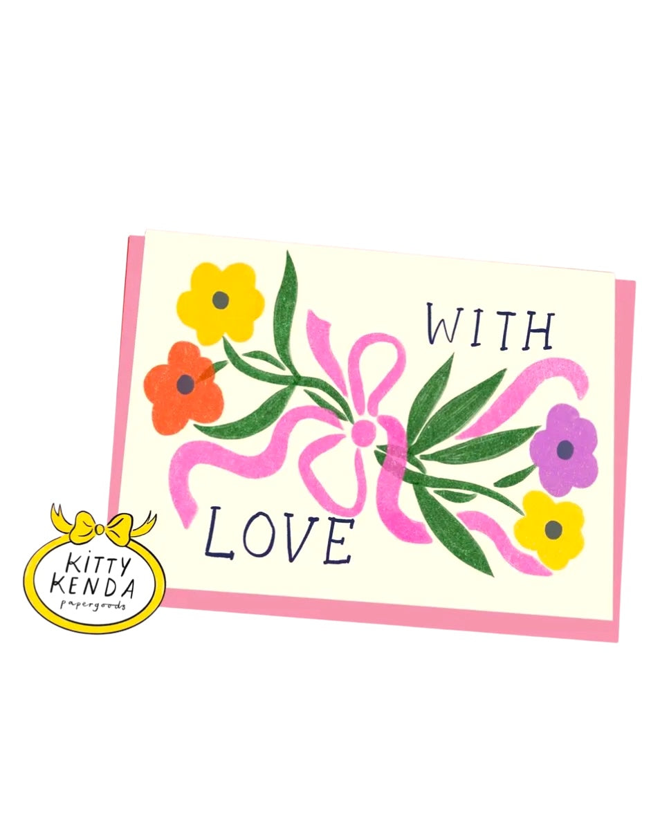 With Love Posy Card