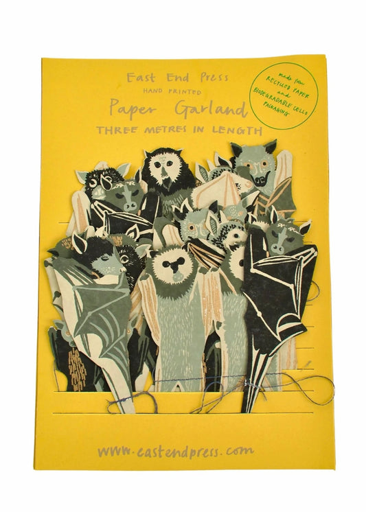 Bats Paper Garland