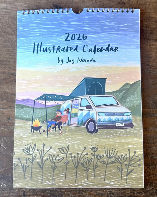 Illustrated 2026 Calendar by Joy Nevada-Joy Nevada-My Beautiful Caravan