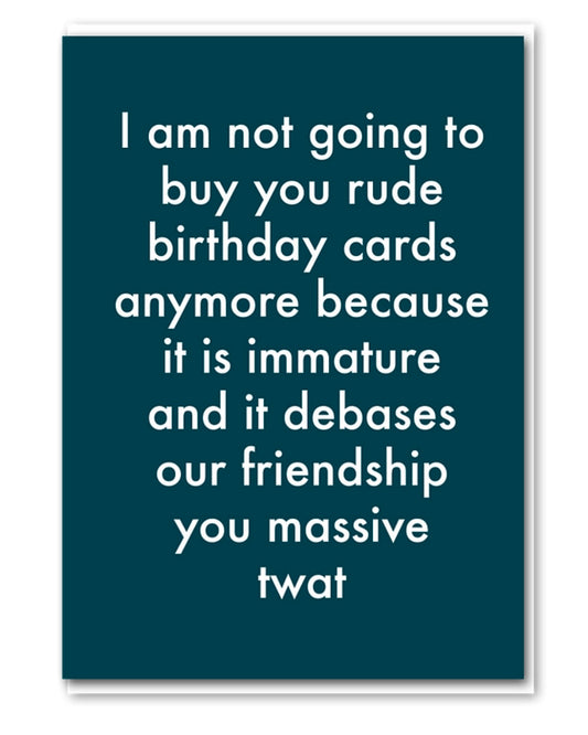 Immature Birthday Card-Objectables-My Beautiful Caravan
