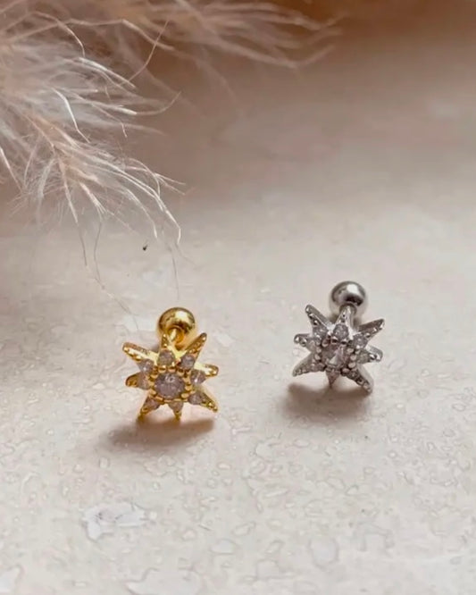Jewelled Single Star Stud Earring-Little Nell-My Beautiful Caravan