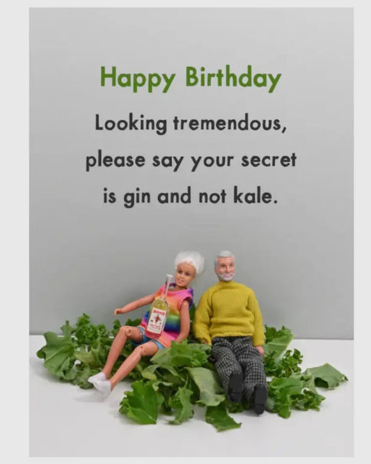 Kale Birthday Card - Jeffrey & Janice-Bold & Bright-My Beautiful Caravan