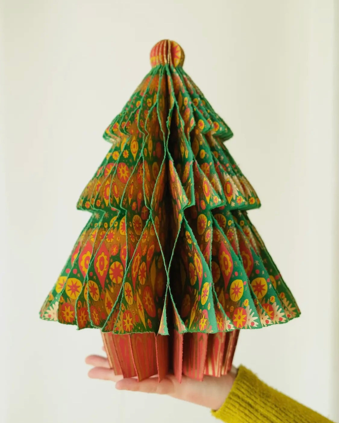 Large Christmas Tree Honeycomb Ornament-East End Press-