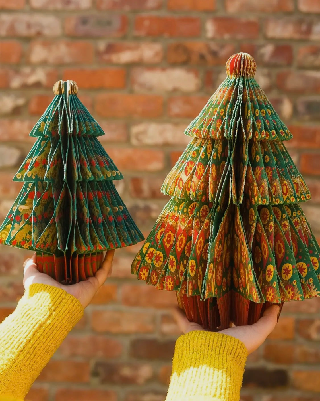 Large Christmas Tree Honeycomb Ornament-East End Press-