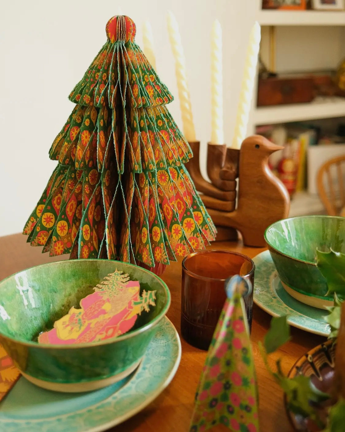 Large Christmas Tree Honeycomb Ornament-East End Press-