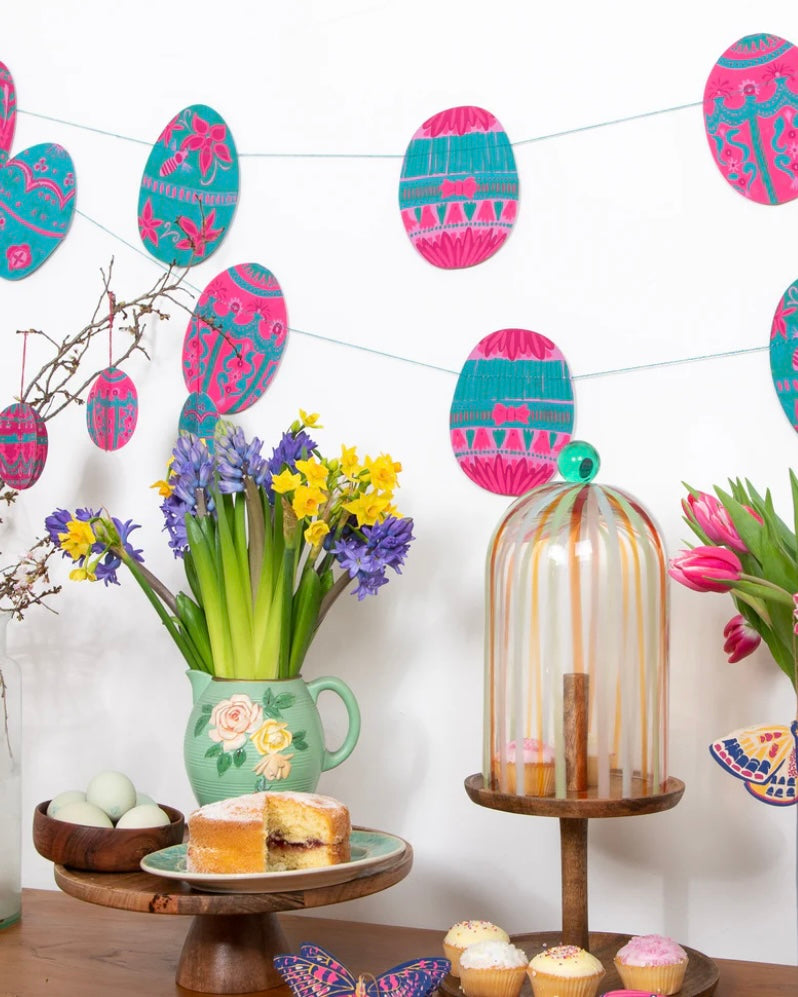 Large Easter Eggs Paper Garland-East End Press-My Beautiful Caravan