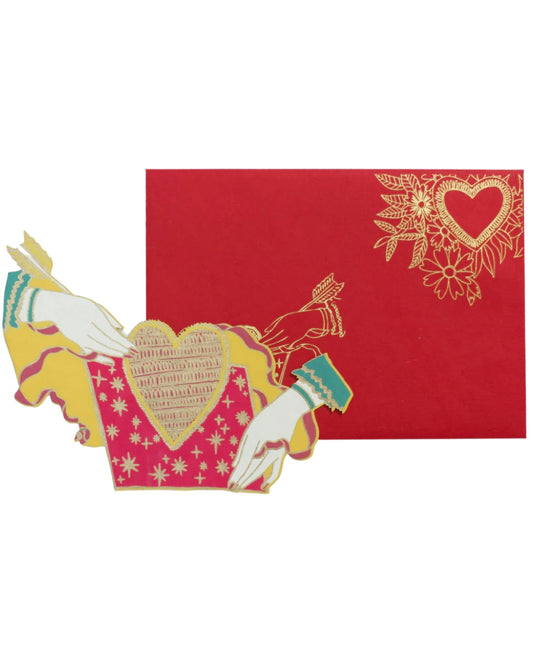 Large Heart & Hands Card-East End Press-My Beautiful Caravan