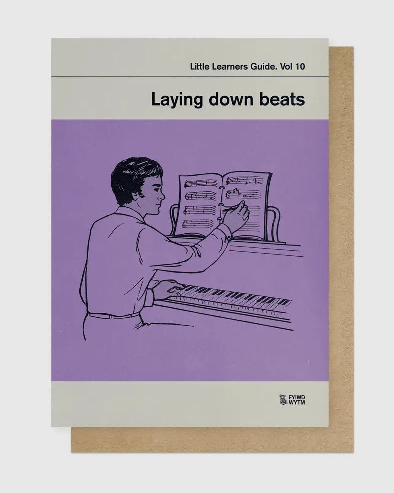 Laying Down Beats Card-East End Prints-My Beautiful Caravan