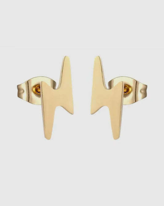 Lightening Bolt Stud Earrings-Soch & Co-My Beautiful Caravan