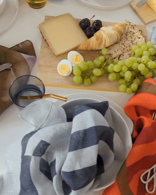Linen Napkin in Licorice-Irregular Sleep Pattern-My Beautiful Caravan