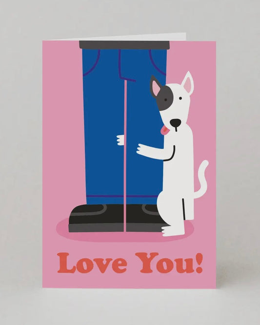 Love You! Humping Dog Card-Studio Boketto-My Beautiful Caravan