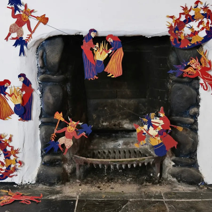 Medieval Halloween Paper Garland-East End Press-My Beautiful Caravan